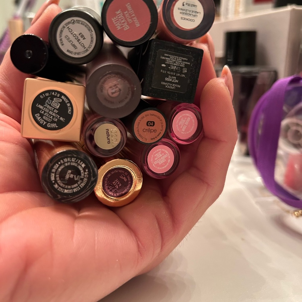 Lot of 13 assorted lipsticks - NARS, Jeffree Star; MAC